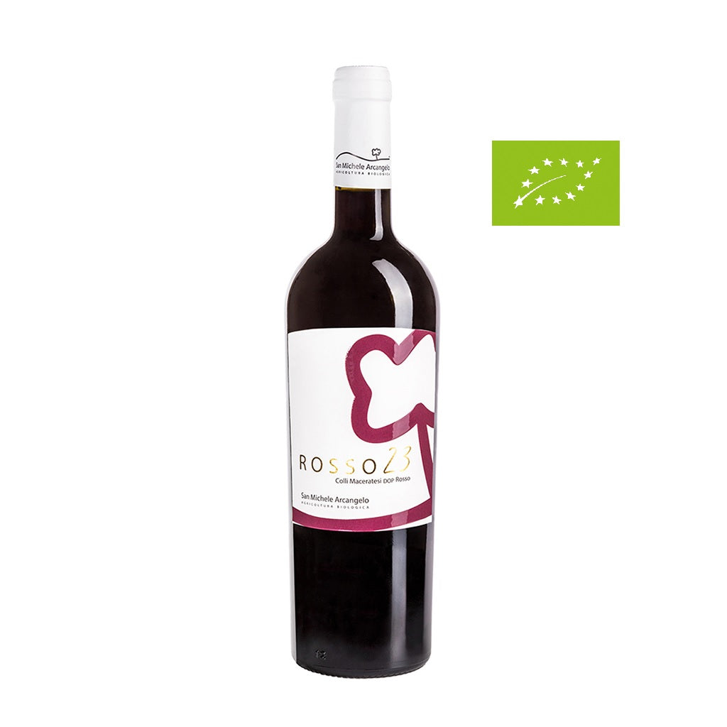 Bio Rotwein "Rosso 23 Colli Maceratesi DOP" 0,75l | Marken, Italien | Rebe: Sangiovese, Montepulciano