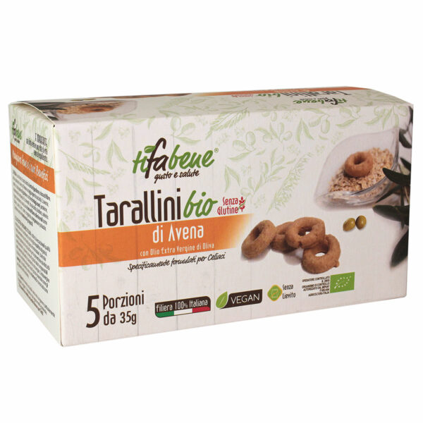 Bio Taralli mit Hafer und natives Olivenöl extra Glutenfrei & Vegan