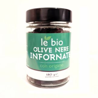 Bio gebackene Schwarze Oliven mit Kern 180g _ Bio Oliven aus Italien-klein